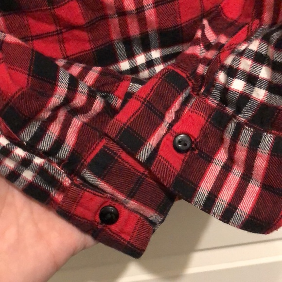 🌻3/$20 Girls Justice plaid button down with some bling size 18 - Picture 4 of 6